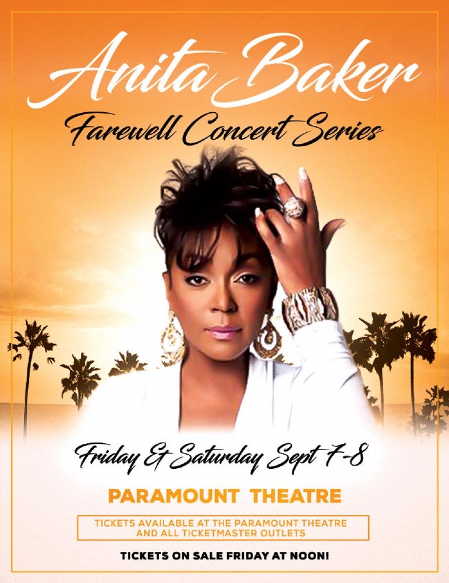 ANITA BAKER in her Farewell Concert Tour Series at Paramount Theatre in Oakland - Sac Cultural Hub