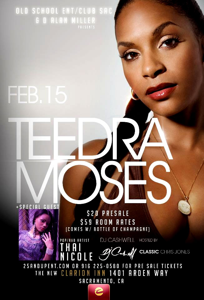 Teedra Moses Live in Concert Sac Cultural Hub