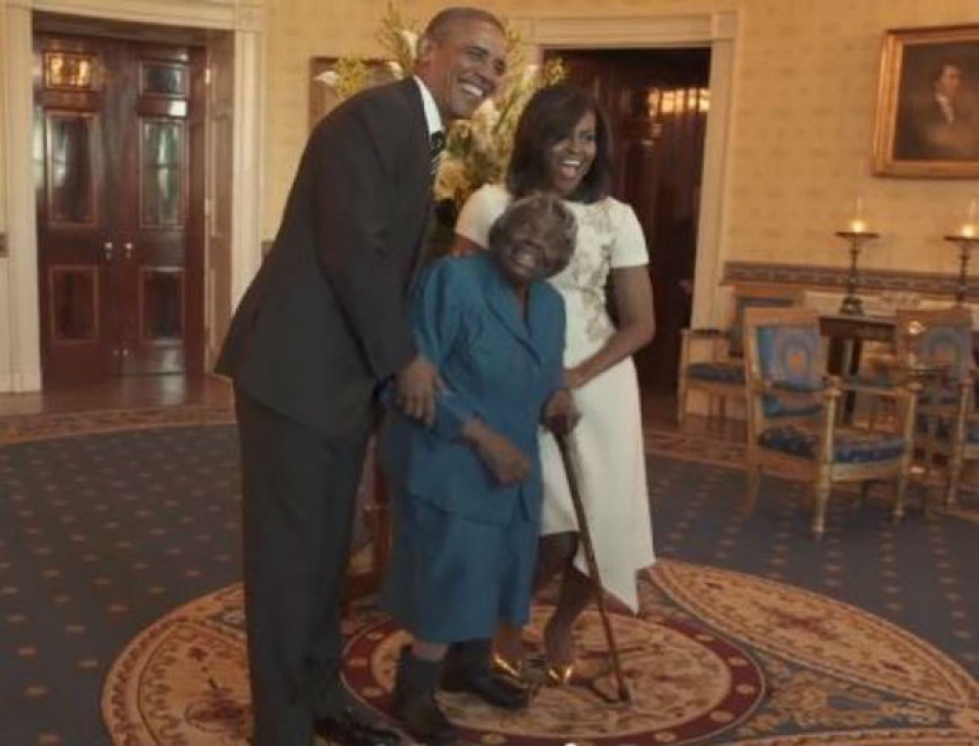 106 Year Old Virginia Mclaurin Meets Obama Dances With Joy Sac Cultural Hub 