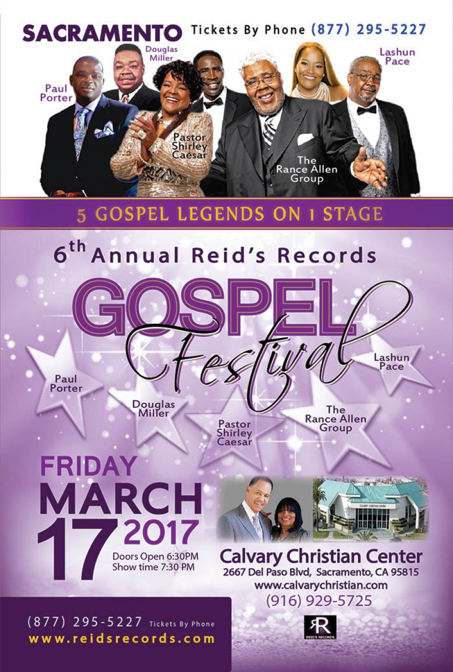 6th Annual Reid's Records Gospel Festival Sac Cultural Hub
