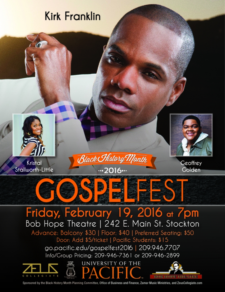 GospelFest 2016 featuring Kirk Franklin Sac Cultural Hub