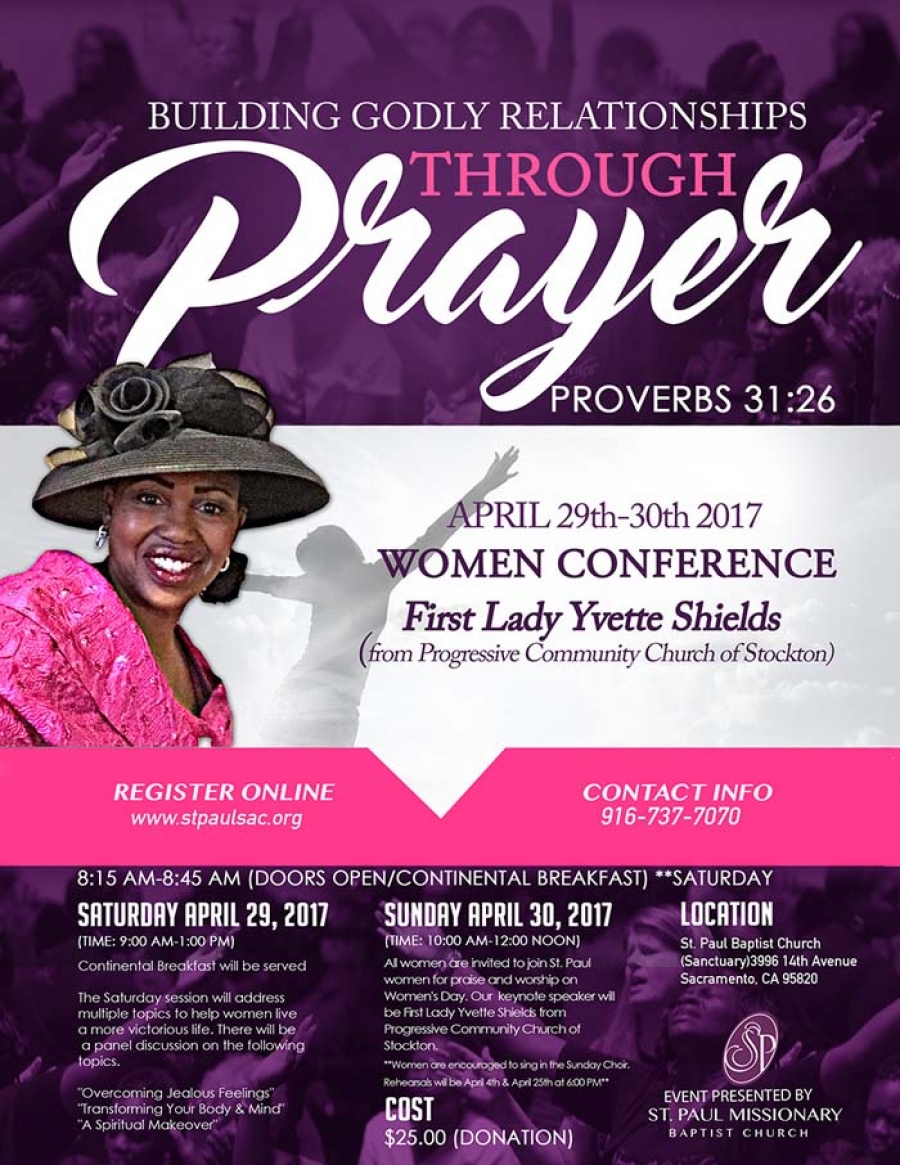 Women's Conference at St. Paul Baptist Church Sac Cultural Hub