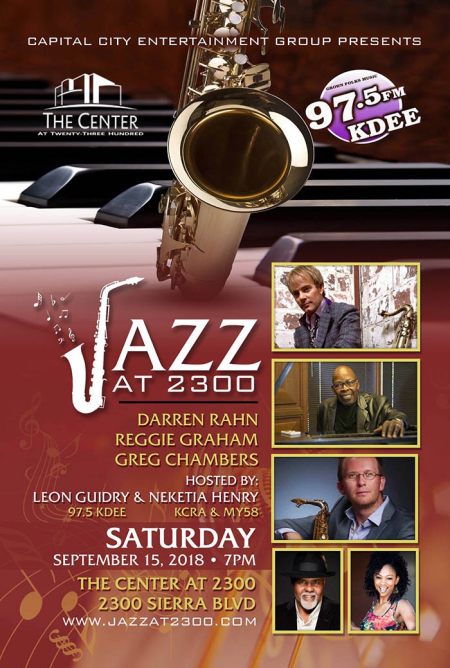 WILL YOU BE THERE? JAZZ at 2300 in Sacramento Sac Cultural Hub