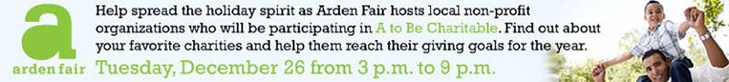 A to Be Charitable at Arden Fair Mall