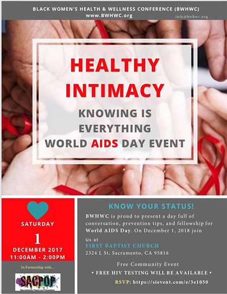 Health Intimacy World AIDS Day event