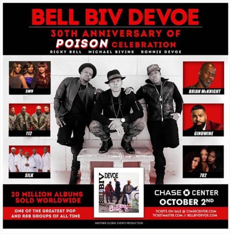 Don&#039;t miss the BBD Anniversary of Poison Celebration at Chase Center in San Francisco