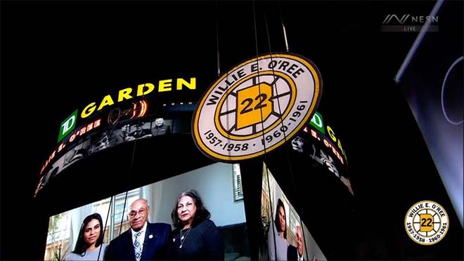 Willie O'Ree 'overwhelmed and thrilled' as his jersey No. 22 is finally  retired by Boston Bruins - ESPN
