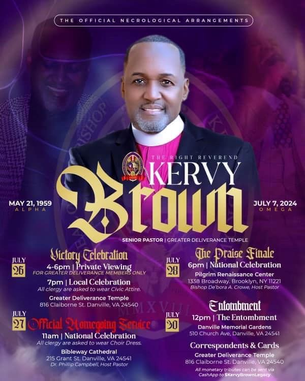 RIP Bishop Kervy Brown, Gospel Singer and Church Leader