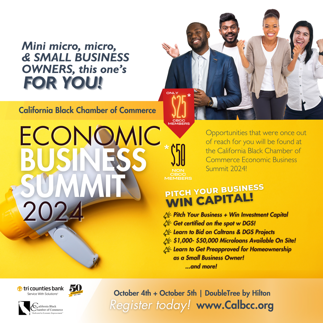 California Black Chamber of Commerce Economic Business Summit 2024