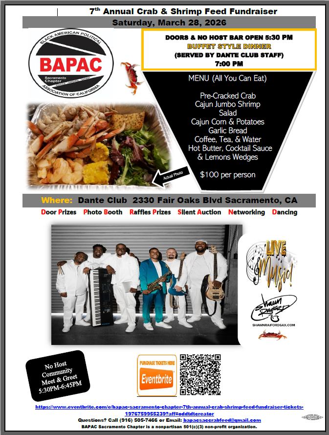 BAPAC Sacramento Chapter’s 7th Annual Crab & Shrimp Feed Fundraiser