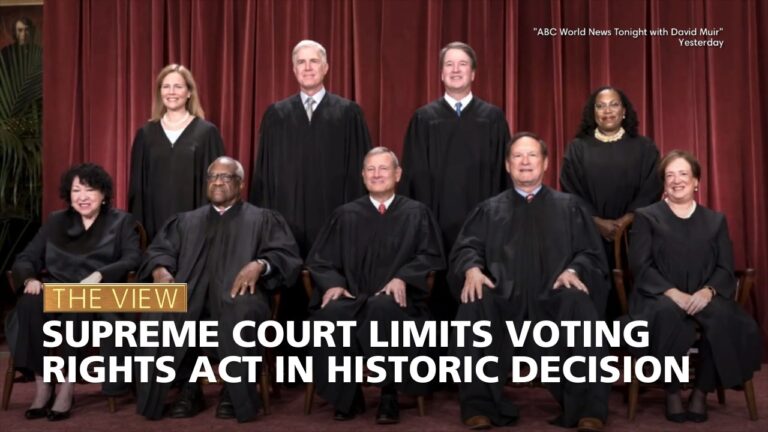 Supreme Court Limits Voting Rights Act in Historic Decision | The View