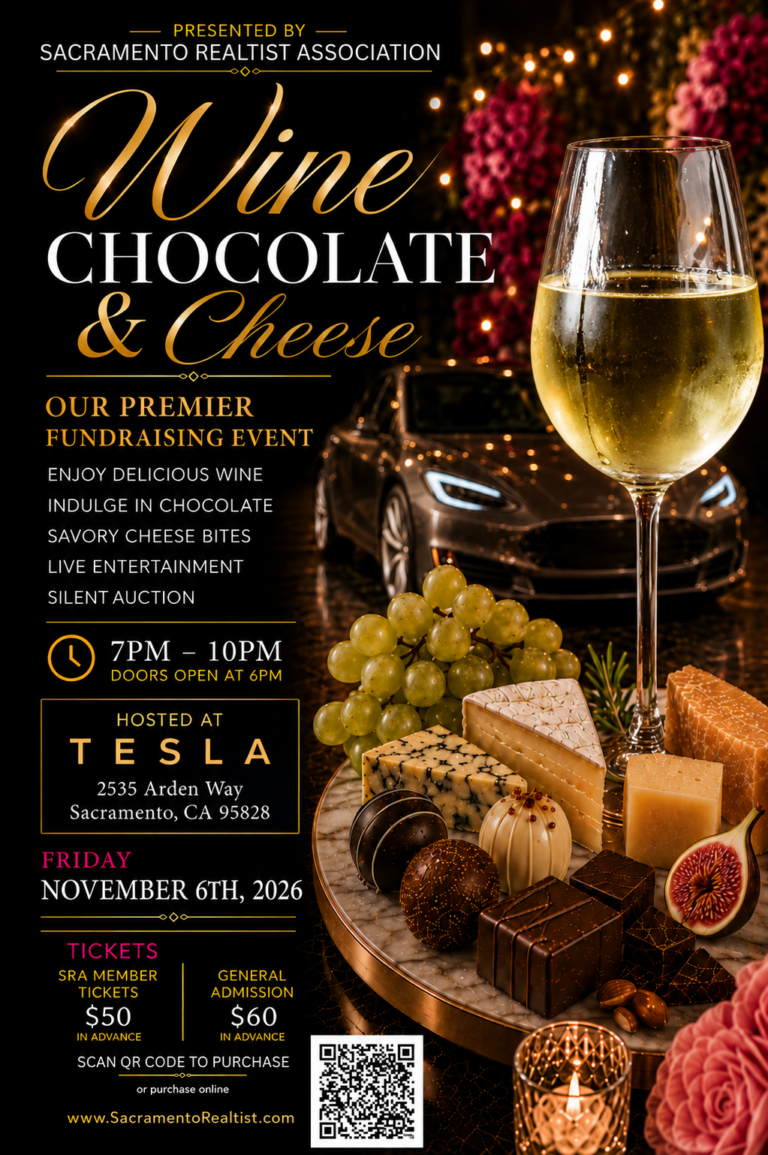 Wine, Chocolate & Cheese Fundraiser – Sacramento Realtist Association